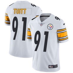 Nike Steelers #91 Stephon Tuitt White Mens Stitched NFL Vapor Untouchable Limited Jersey