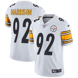 Nike Steelers #92 James Harrison White Mens Stitched NFL Vapor Untouchable Limited Jersey