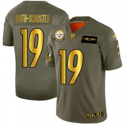 Steelers 19 JuJu Smith Schuster Camo Gold Men Stitched Football Limited 2019 Salute To Service Jersey