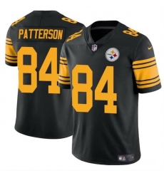 Women Pittsburgh Steelers 84 Cordarrelle Patterson Black Color Rush Stitched Football Jersey