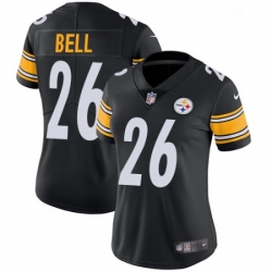 Womens Nike Pittsburgh Steelers 26 LeVeon Bell Black Team Color Vapor Untouchable Limited Player NFL Jersey