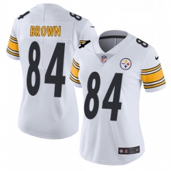 Womens Nike Pittsburgh Steelers 84 Antonio Brown White Vapor Untouchable Limited Player NFL Jersey