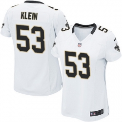 Womens Nike Steelers #53 A.J. Klein White Elite Jersey