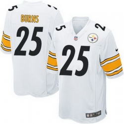 Nike Steelers #25 Artie Burns White Youth Stitched NFL Elite Jersey