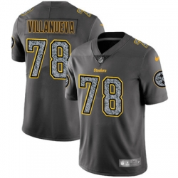 Youth Nike Steelers #78 Alejandro Villanueva Gray Static NFL Vapor Untouchable Game Jersey