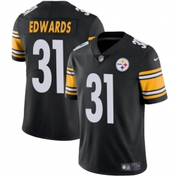 Youth Pittsburgh Steelers 31 Daijun Edwards Black Vapor Untouchable Limited Stitched Football Jersey