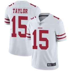 49ers 15 Trent Taylor White Mens Stitched Football Vapor Untouchable Limited Jersey