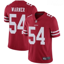 49ers 54 Fred Warner Red Team Color Men Stitched Football Vapor Untouchable Limited Jersey