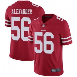 49ers #56 Kwon Alexander Red Team Color Men Stitched Football Vapor Untouchable Limited Jersey