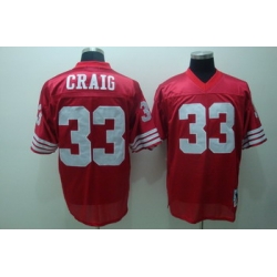 Francisco 49ers 33 Roger Craig Red Jerseys Throwback (1)