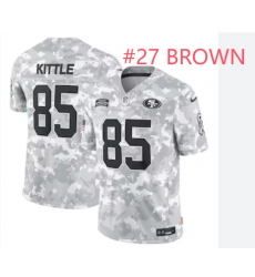 Men 49ers Ji'Ayir Brown 2024 salute to service Stitched jersey