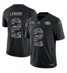 Men San Francisco 49ers  2 Deommodore Lenoir Black F U S E  2026 Salute to Service Limited Stitched Football Jersey