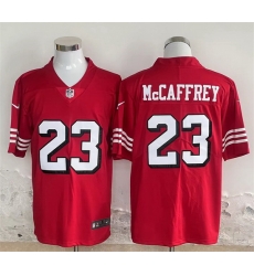 Men San Francisco 49ers 23 Christian McCaffrey Red Vapor Untouchable Limited Stitched Jersey