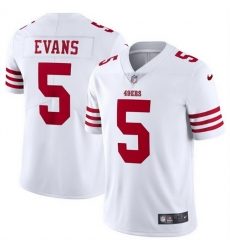 Men San Francisco 49ers 5 Mike Evans White 2026 Vapor Untouchable Limited Stitched Football Jersey Men San Francisco 49ers 5 Mike Evans White 2026 Vapor Untouchable Limited Stitched Football Jersey
