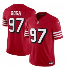 Men San Francisco 49ers 97 Nick Bosa New Red 2023 F U S E  Vapor Untouchable Limited Stitched Football Jersey