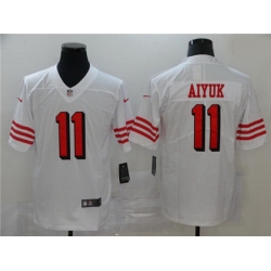 Nike 49ers 11 Brandon Aiyuk White 2020 NFL Draft First Round Pick Color Rush Vapor Untouchable Limited Jersey