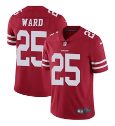 Nike 49ers #25 Jimmie Ward Red Team Color Mens Stitched NFL Vapor Untouchable Limited Jersey