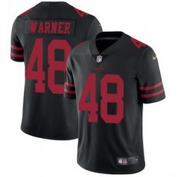 Nike 49ers #48 Fred Warner Black Alternate Mens Stitched NFL Vapor Untouchable Limited Jersey