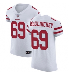 Nike 49ers #69 Mike McGlinchey White Mens Stitched NFL Vapor Untouchable Elite Jersey