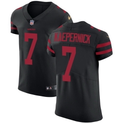 Nike 49ers #7 Colin Kaepernick Black Alternate Mens Stitched NFL Vapor Untouchable Elite Jersey