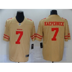 Nike 49ers 7 Colin Kaepernick Cream Inverted Legend Limited Jersey