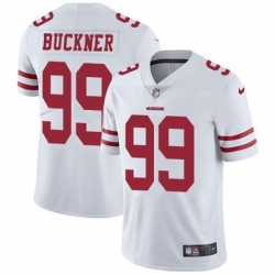 Nike 49ers #99 DeForest Buckner White Mens Stitched NFL Vapor Untouchable Limited Jersey