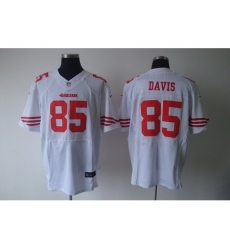 Nike San Francisco 49ers 85 Vernon Davis White Elite NFL Jersey