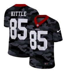 San Francisco 49ers 85 George Kittle Men Nike 2020 Black CAMO Vapor Untouchable Limited Stitched NFL Jersey