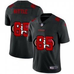 San Francisco 49ers 85 George Kittle Men Nike Team Logo Dual Overlap Limited NFL Jersey Black