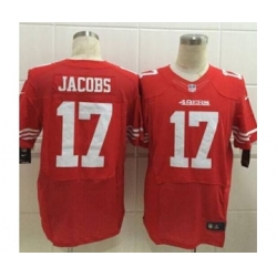 nike nfl jerseys san francisco 49ers 17 jacobs red[Elite][jacobs]