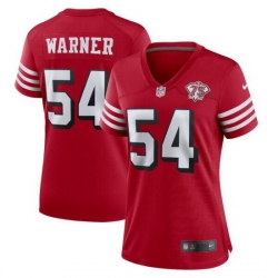 Women Nike San Francisco 49ers Fred Warner 54 Red Alternate Vapor Untouchable Limited NFL Jersey