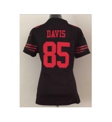 nike women nfl jerseys san francisco 49ers 85 davis black[nike]