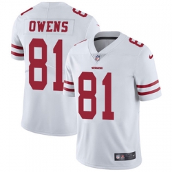 Nike 49ers #81 Terrell Owens White Youth Stitched NFL Vapor Untouchable Limited Jersey