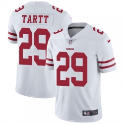 Youth Nike 49ers #29 Jaquiski Tartt White Stitched NFL Vapor Untouchable Limited Jersey