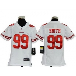 Youth Nike San Francisco 49ers 99# Aldon Smith Game White Color Jersey (S-XL)