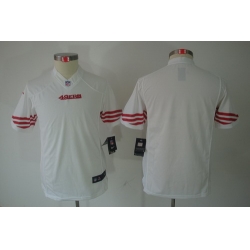 Youth Nike San Francisco 49ers Blank White Limited Jerseys