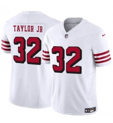 Youth San Francisco 49ers 32 Patrick Taylor Jr New White 2024 F U S E  Vapor Untouchable Limited Stitched Football Jersey