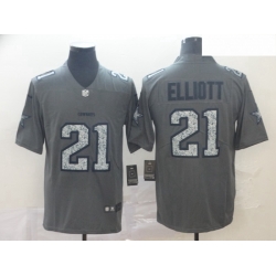 Cowboys 21 Ezekiel Elliott Gray Camo Vapor Untouchable Limited Jersey