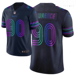 Cowboys 90 Demarcus Lawrence Navy Men Stitched Football Limited City Edition Jersey