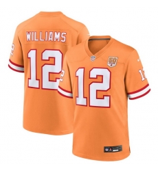 Men Tampa Bay Buccaneers 12 Williams Orange Limited Stitched Jersey Men Tampa Bay Buccaneers 12 Williams Orange Limited Stitched Jersey