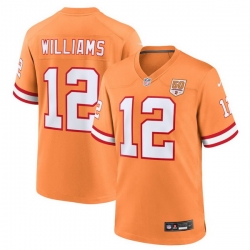 Men Tampa Bay Buccaneers 12  Williams Orange Limited Stitched Jersey