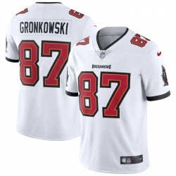 Men Tampa Bay Buccaneers #87 Rob Gronkowski Nike White Vapor Limited Jersey