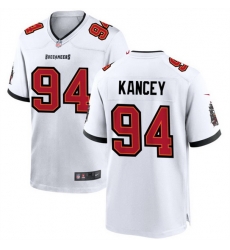 Men Tampa Bay Buccaneers 94 Calijah Kancey White 2023 Draft Stitched Game Jersey