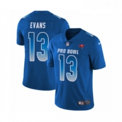 Mens Nike Tampa Bay Buccaneers 13 Mike Evans Limited Royal Blue NFC 2019 Pro Bowl NFL Jersey