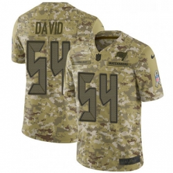 Mens Nike Tampa Bay Buccaneers 54 Lavonte David Limited Camo 2018 Salute to Service NFL Jersey