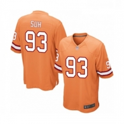 Mens Tampa Bay Buccaneers 93 Ndamukong Suh Game Orange Glaze Alternate Football Jersey