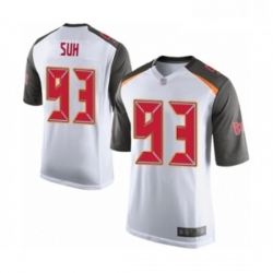 Mens Tampa Bay Buccaneers 93 Ndamukong Suh Game White Football Jersey