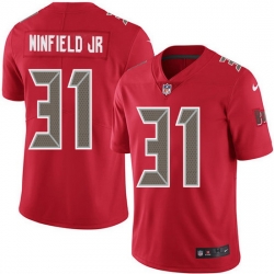 Nike Buccaneers 31 Antoine Winfield Jr  Red Men Stitched NFL Limited Rush Jersey