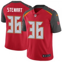 Nike Buccaneers #36 M J Stewart Red Team Color Mens Stitched NFL Vapor Untouchable Limited Jersey