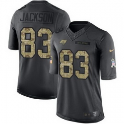 Nike Buccaneers #83 Vincent Jackson Black Mens Stitched NFL Limited 2016 Salute to Service Jersey